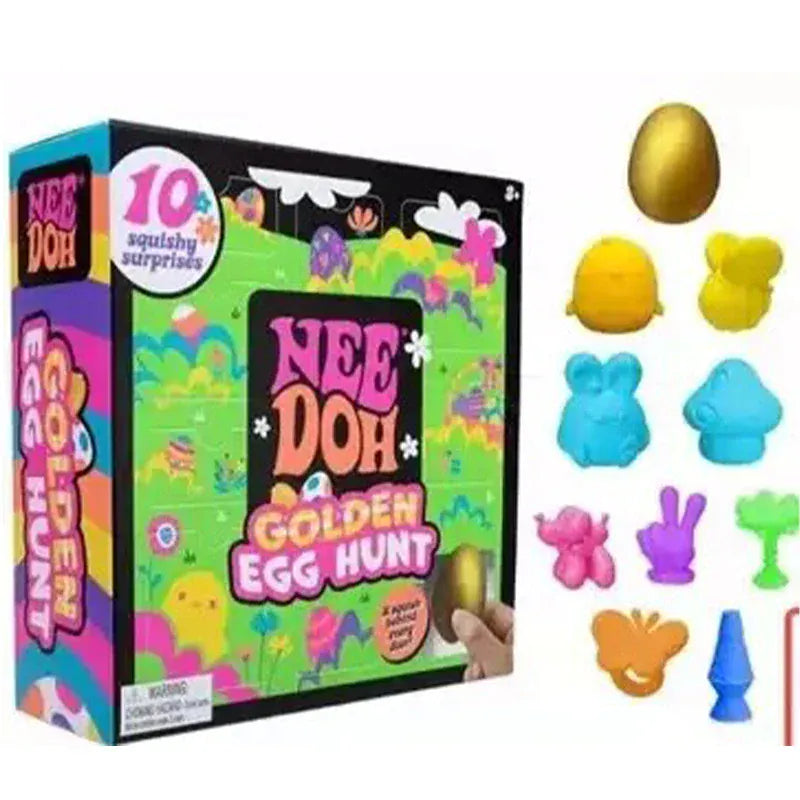 Needoh Golden Egg Treasure Hunt Blind Box Needoh  Fidget Toys Anti-stress Sensory Squeeze surprises Toy gifts For Kids Adults